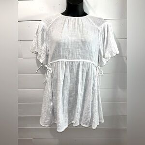 FRED – White Reversible Tunic Dress One Size